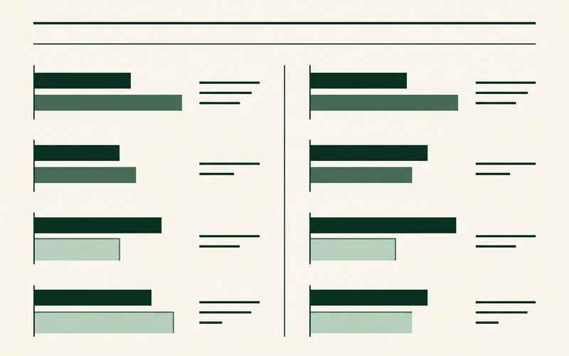 Two-column comparison of locksmith and aircon scoring criteria