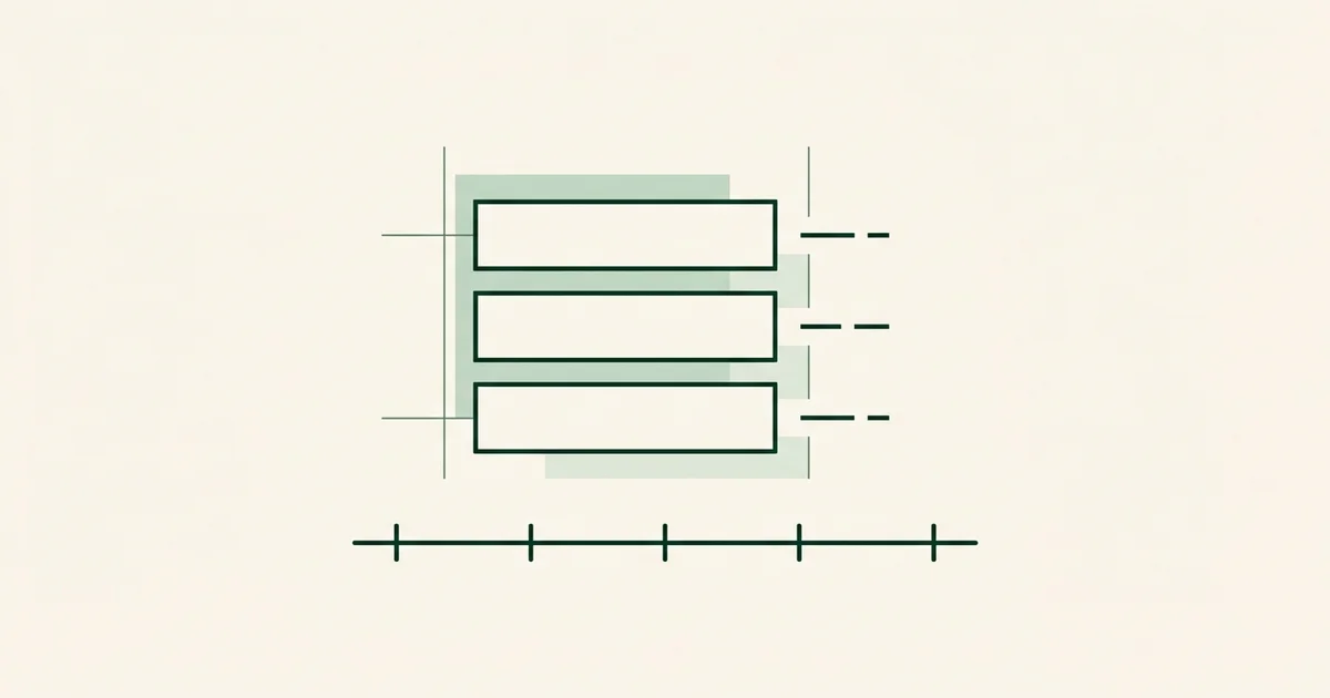 Intake motif: three labelled fields above a five-day marker